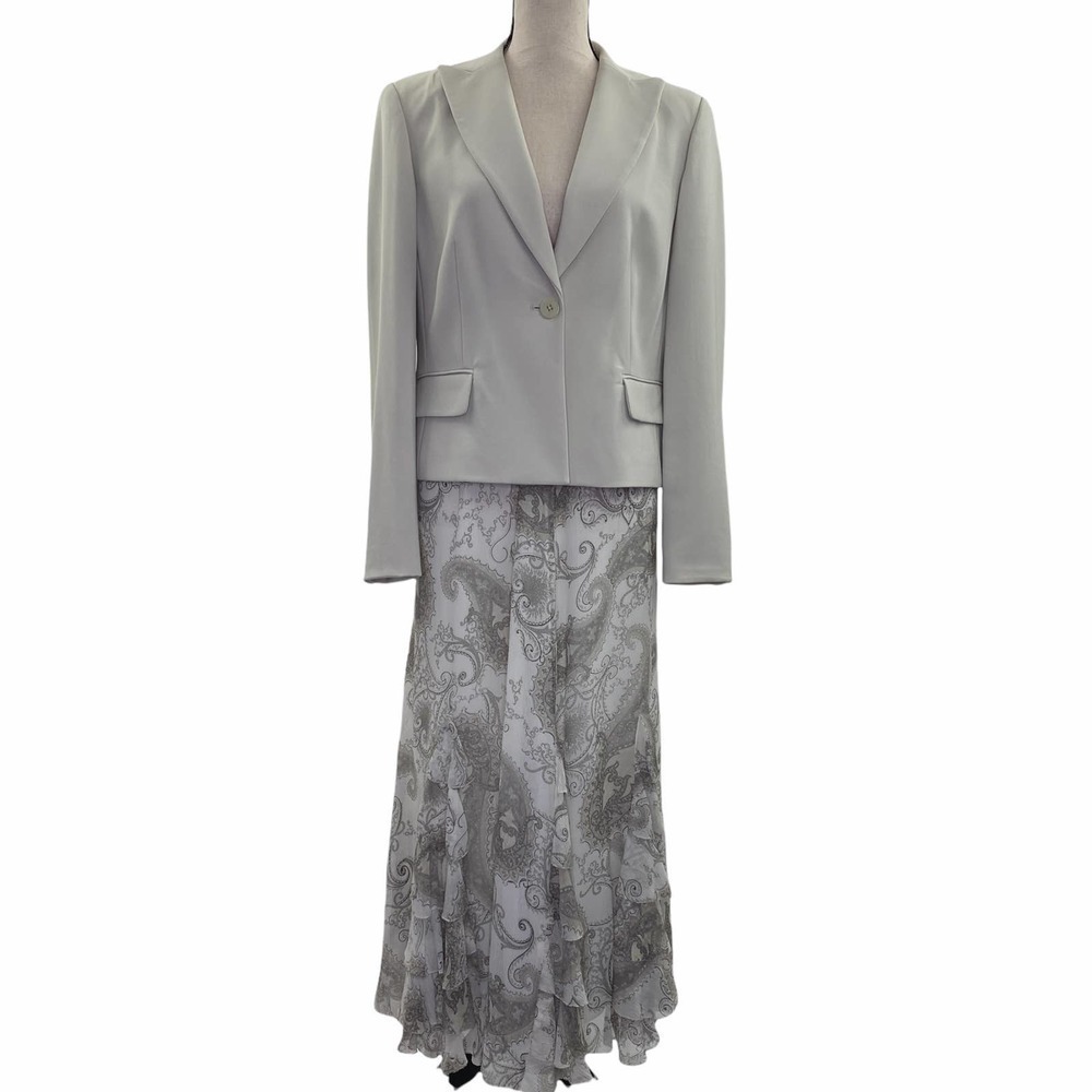 EMANUEL Single Button Beige Blazer Jacket - Picture 2 of 13